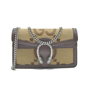 GUCCI Monogram Jumbo GG Textured Dollar Calfskin Super Mini